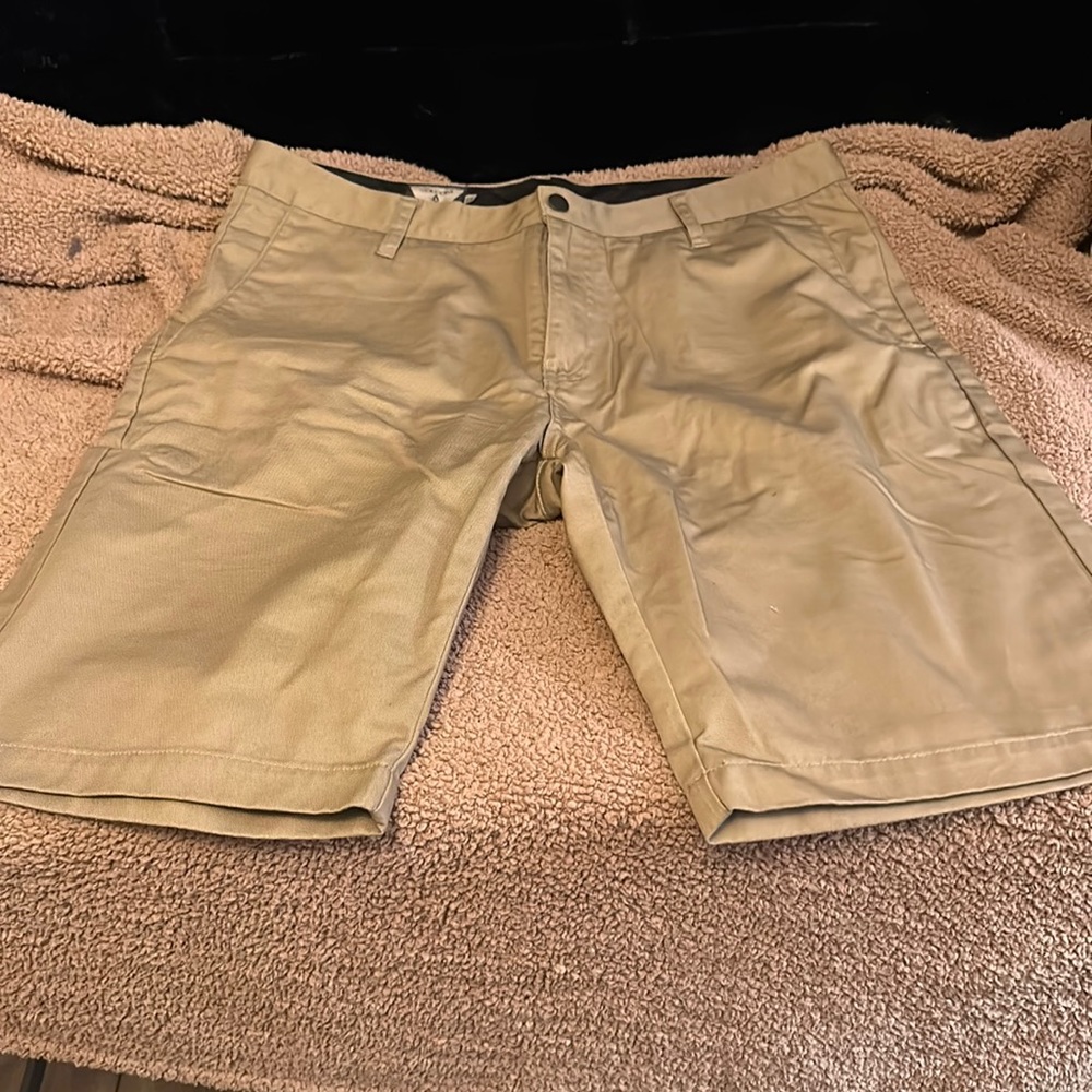 Mens Volcom Khaki Shorts